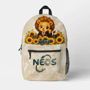 Kawaii Zodiac Neos Löwe Bedruckter Rucksack