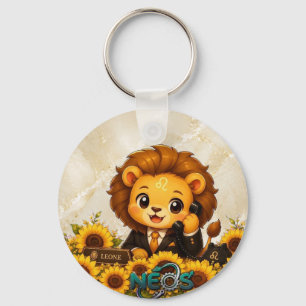 Kawaii Zodiac Neos Löwe Schlüsselanhänger