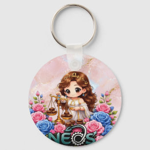 Kawaii Zodiac Neos Waage Schlüsselanhänger