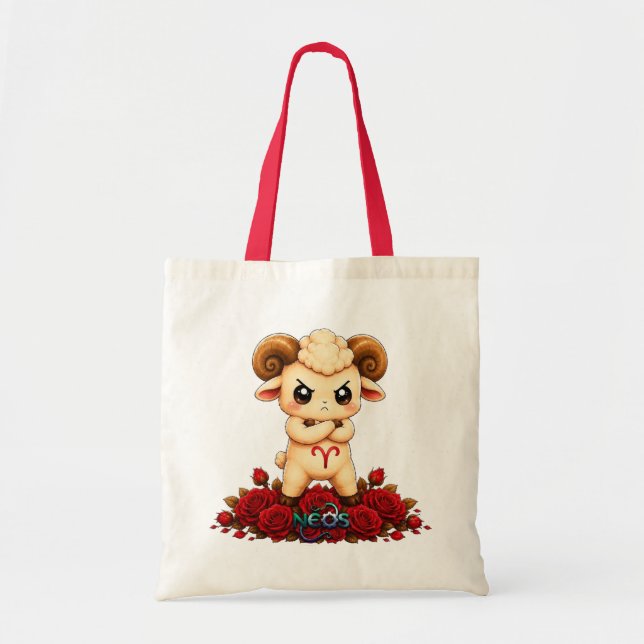 Kawaii Zodiac Neos Widder Tragetasche (Vorne)