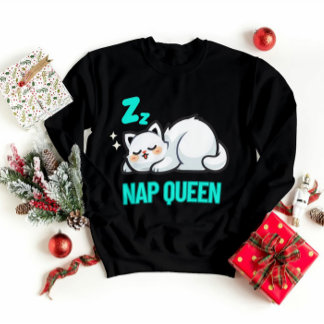 Kawaiiness chats dormir chat sweatshirt