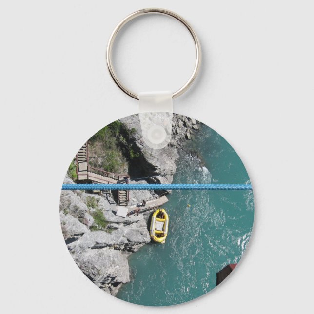 Kawarau Bridge Bungy POV, Queenstown, Neuseeland Schlüsselanhänger (Vorderseite)