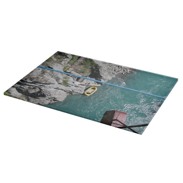 Kawarau Bridge Bungy POV, Queenstown, Neuseeland Schneidebrett (Ecke)