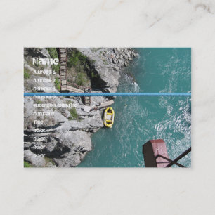Kawarau Bridge Bungy POV, Queenstown, Neuseeland Visitenkarte