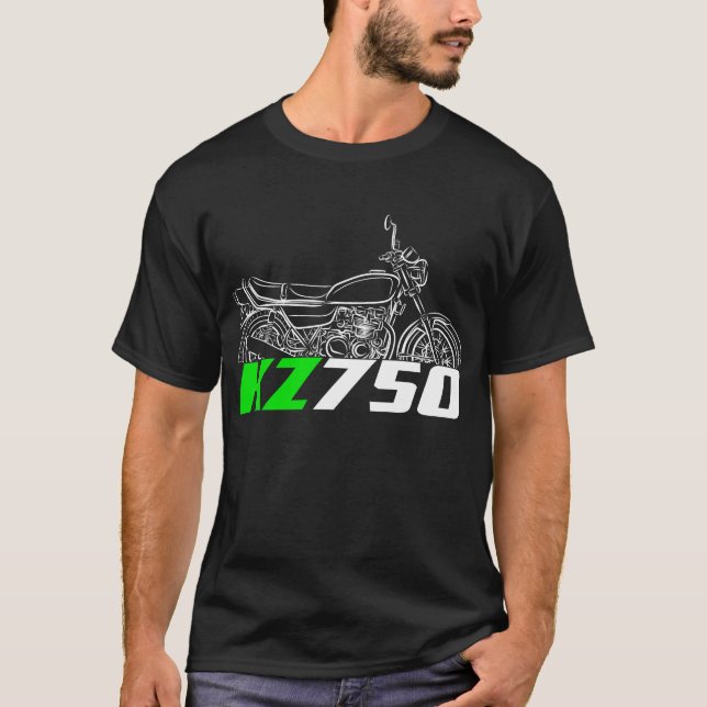Kawasaki KZ750B 1976-1980 T-Shirt (Vorderseite)