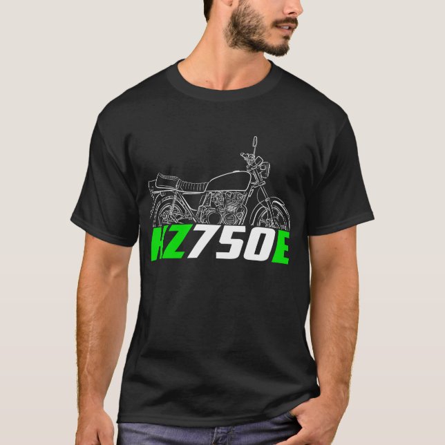 Kawasaki KZ750E 1979-1980 T-Shirt (Vorderseite)