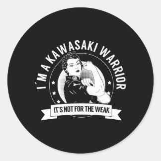Kawasaki Warrior Nftw Kawasaki Krankheit Bewusstse Runder Aufkleber