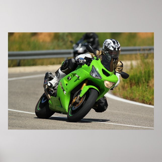 KAWASAKI ZX6R POSTER (Vorne)