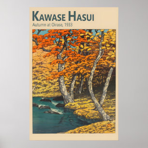 Kawase Hasui - Herbst in Oirase - Japanisch Poster