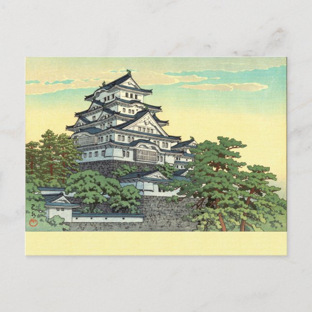 Kawase Hasui Pacific Transport Lines Himeji Castle Postkarte (Vorderseite)