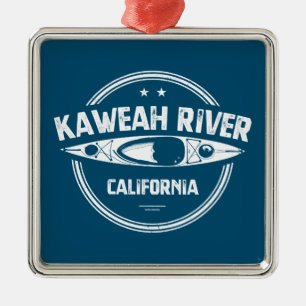 Kaweah River California Kayaking Ornament Aus Metall