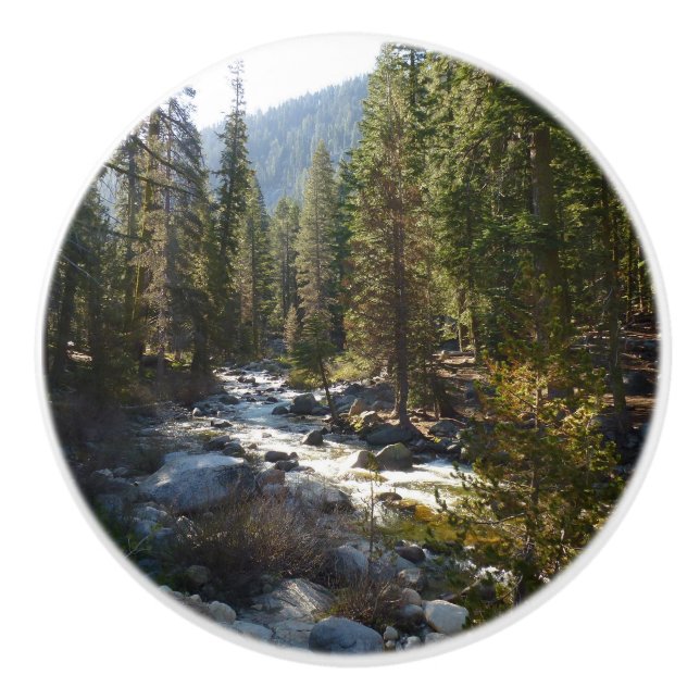 Kaweah River im Sequoia-Nationalpark Keramikknauf (Vorderseite)