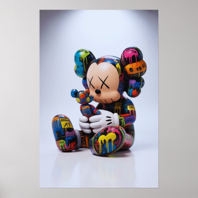 Kaws Companion: Graffiti Splash Poster (Vorne)