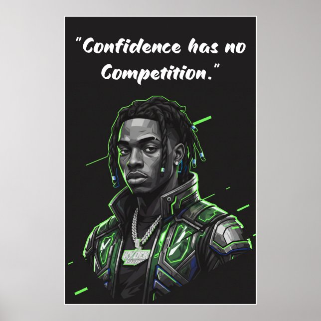 Kay Flock Poster – Confidence Has No Competition (Vorne)