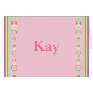 Kay Modern Circle Individuelle Name Card