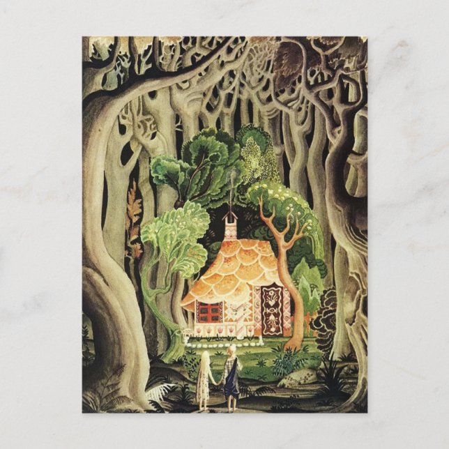 Kay Nielsen Hansel und Gretel Postkarte (Vorderseite)