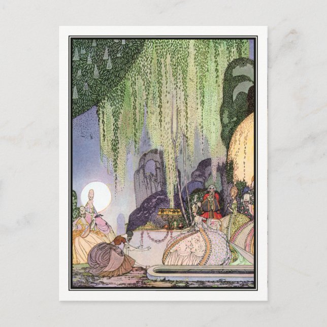 Kay Nielsen - in Pulver und Crinoline Postkarte (Vorderseite)