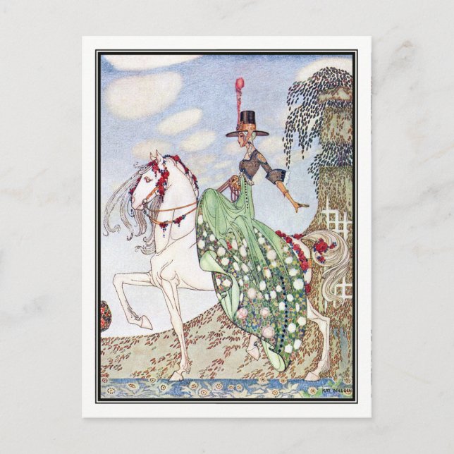 Kay Nielsen - in Pulver und Crinoline Postkarte (Vorderseite)
