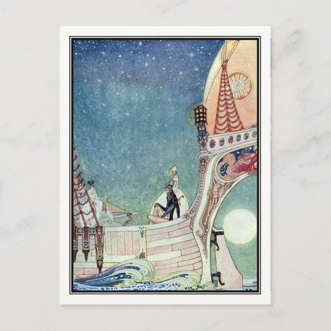 Kay Nielsen - in Pulver und Crinoline Postkarte (Vorderseite)