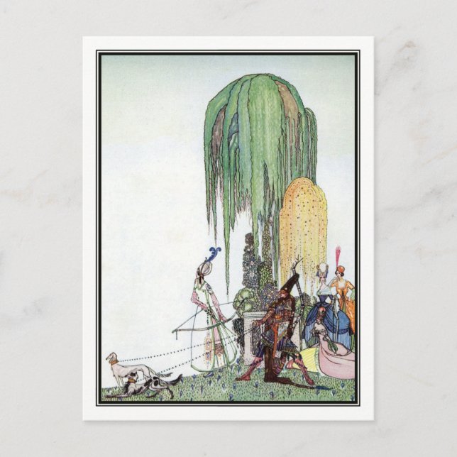 Kay Nielsen - in Pulver und Crinoline Postkarte (Vorderseite)