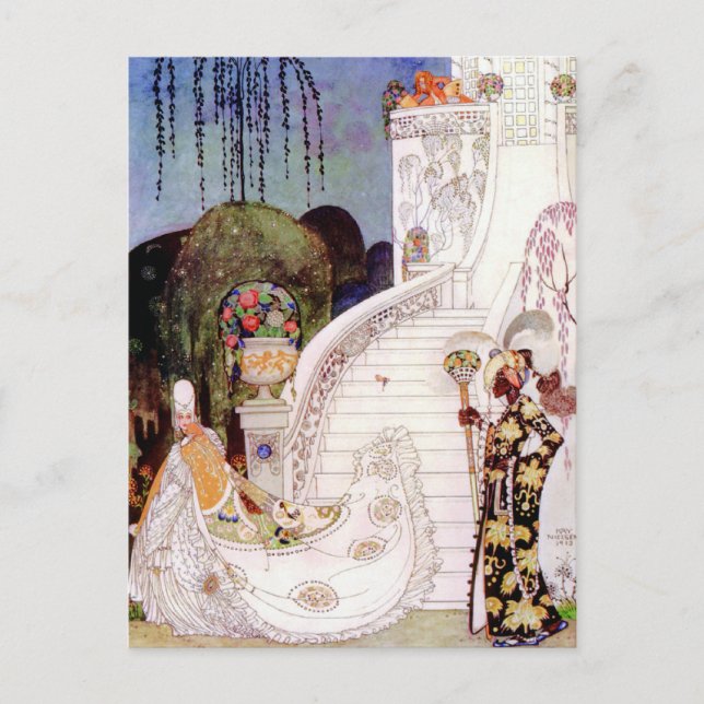 Kay Nielsen's Aschenputtel Fairy Tale Postkarte (Vorderseite)
