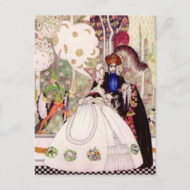 Kay Nielsens Märchen, Bluebeard und seine Ehefrau Postkarte (Vorderseite)