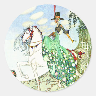 Kay Nielsens Märchenprinzessin Minotte Runder Aufkleber