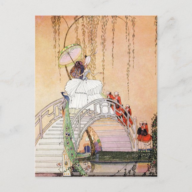 Kay Nielsens Nacht in einem chinesischen Garten Postkarte (Vorderseite)