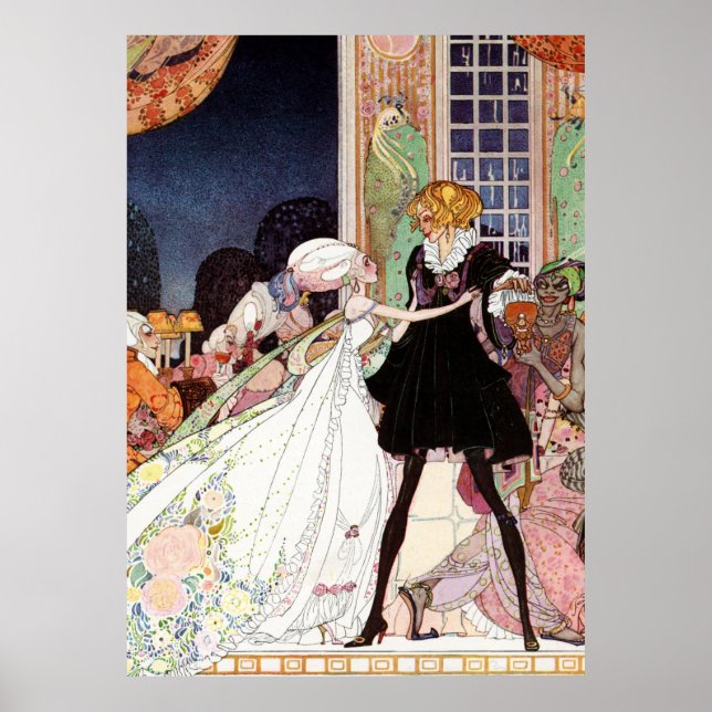 Kay Nielsens Prinz Charming und Aschenputtel Poster (Vorne)