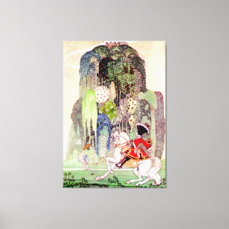 Kay Nielsens Prinz Charming von der schlafenden Sc Leinwanddruck