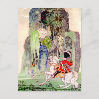 Kay Nielsens Prinz Charming von der schlafenden Sc Postkarte