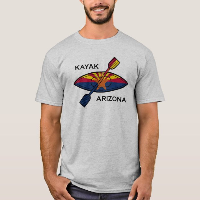 Kayak Arizona Flag T-Shirt (Vorderseite)