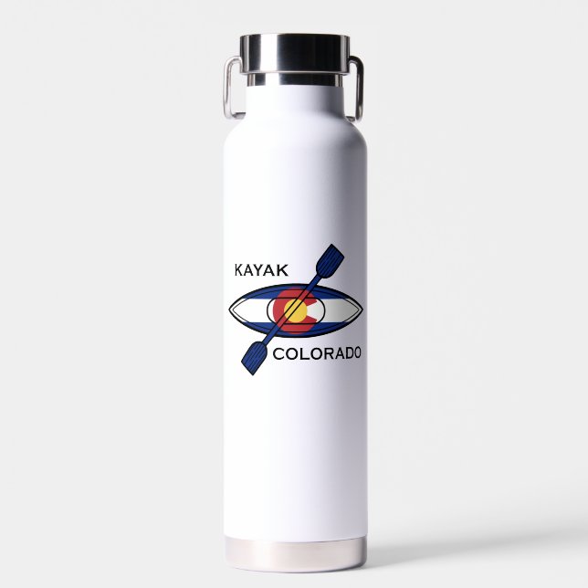 Kayak Colorado Flag Trinkflasche (Vorne)