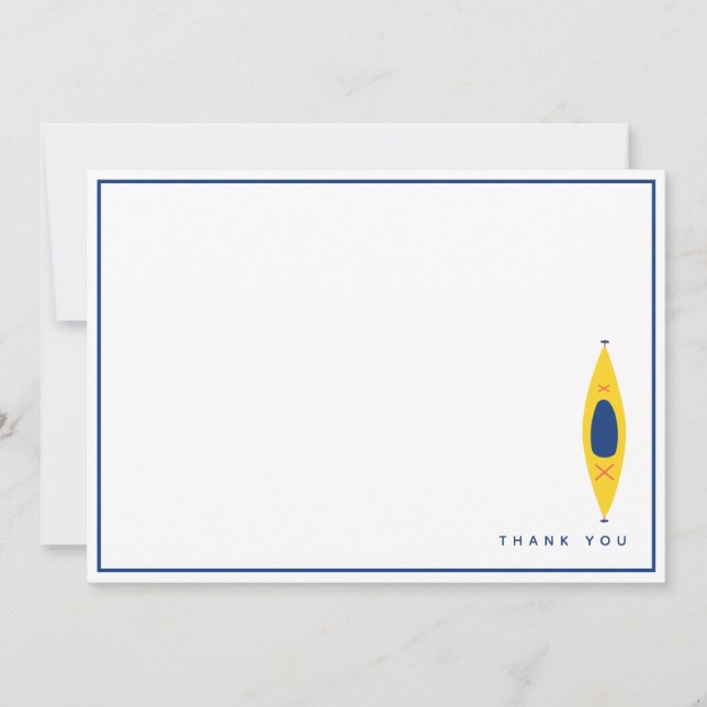 Kayak Dankeskarte (Vorderseite)