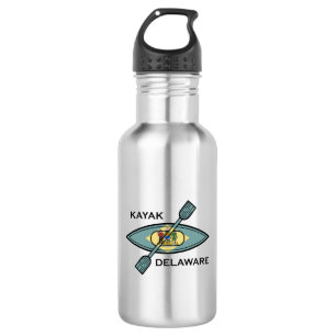 Kayak Delaware Flag Edelstahlflasche