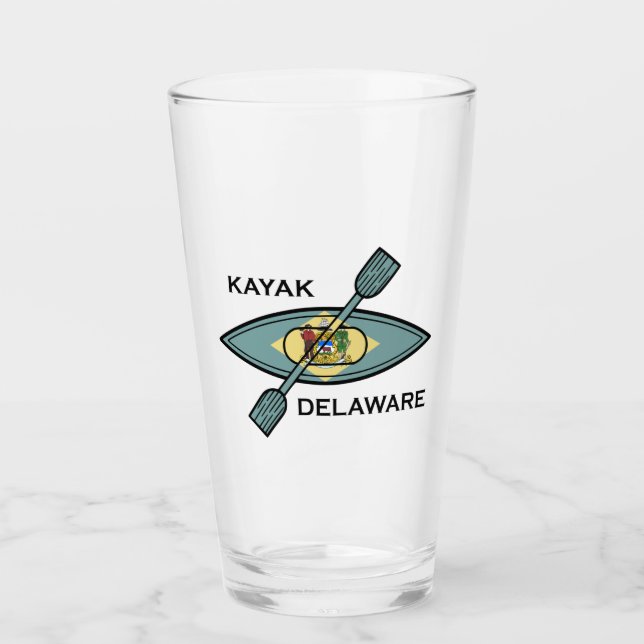 Kayak Delaware Flag Glas (Vorderseite)