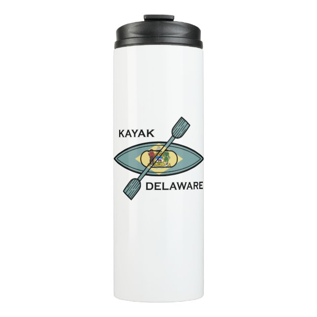 Kayak Delaware Flag Thermosbecher (Vorderseite)