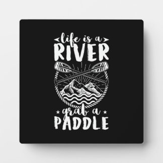 Kayak Driver Life ist ein Fluss Fotoplatte
