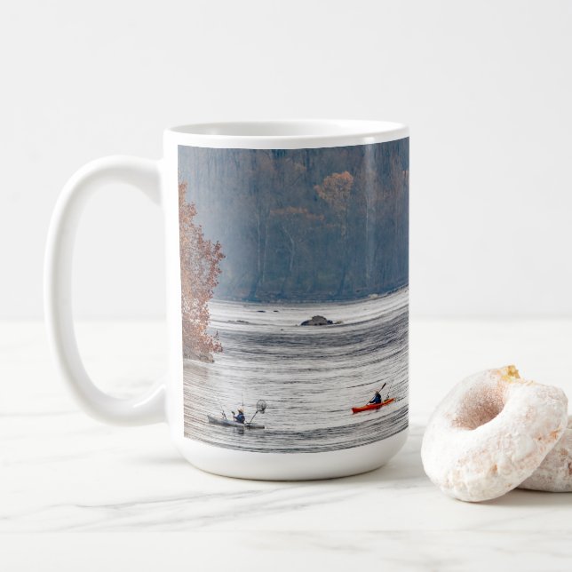 Kayak Fishing Kaffeetasse (Mit Donut)