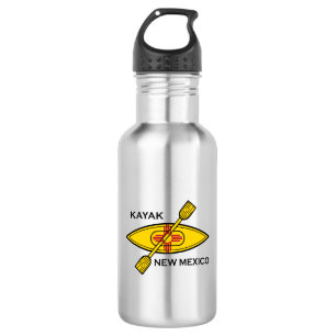 Kayak Flag New Mexico Edelstahlflasche