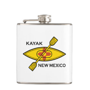 Kayak Flag New Mexico Flachmann
