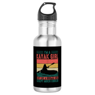 Kayak Girl aber Cooler Edelstahlflasche