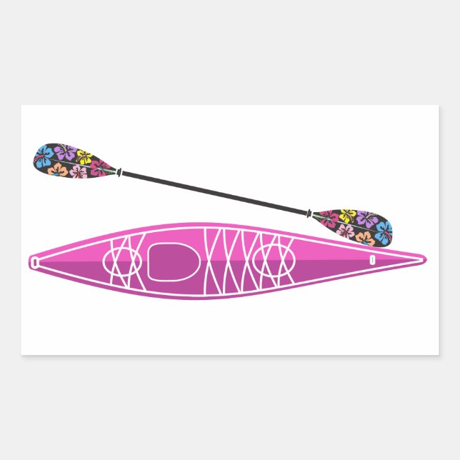 Kayak Girl Sticker (Vorderseite)