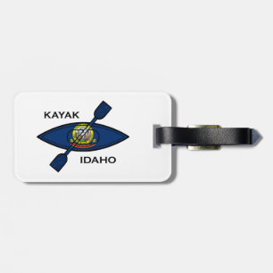 Kayak Idaho Flag Gepäckanhänger