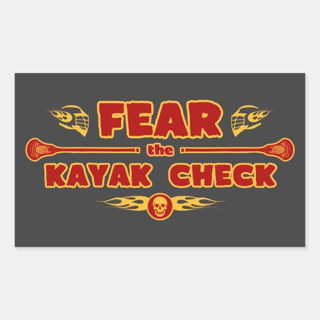 Kayak Karo Rechteckiger Aufkleber (Vorderseite)