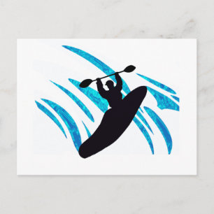 Kayak Kayaker Kayaking Postkarte