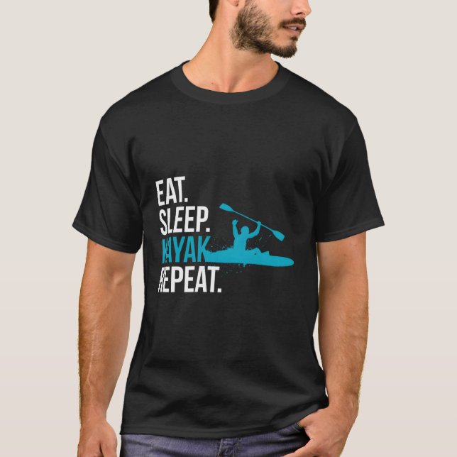 Kayak Kayaking für Kajakfahrer T-Shirt (Vorderseite)