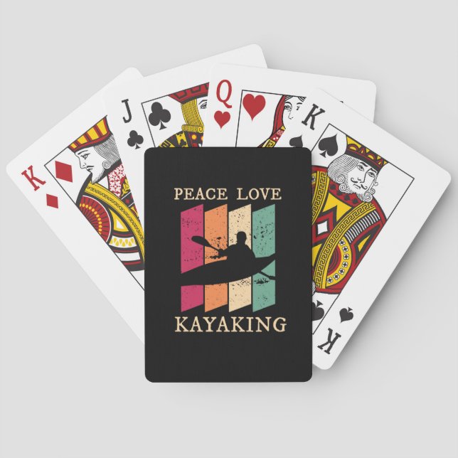 Kayak - Liebe des Friedens Kajak Spielkarten (Rückseite)