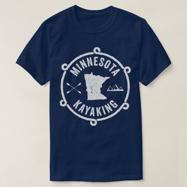 Kayak Minnesota Kayaking White Gift Light T-Shirt (Design vorne)