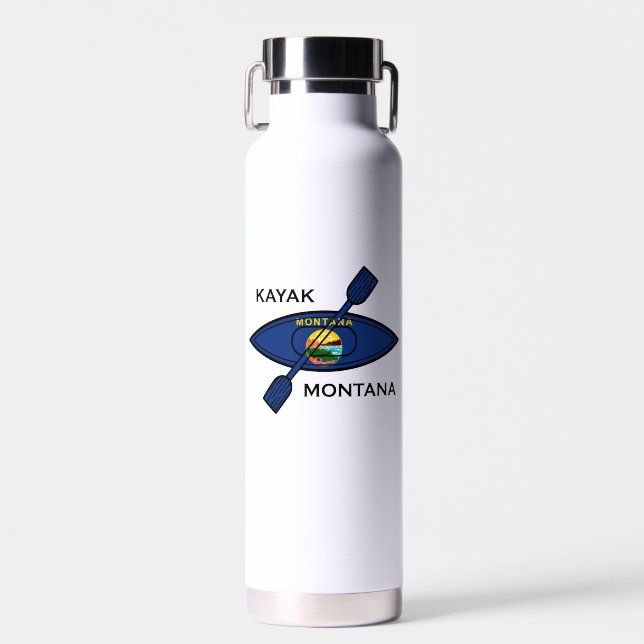 Kayak Montana Flag Trinkflasche (Vorne)